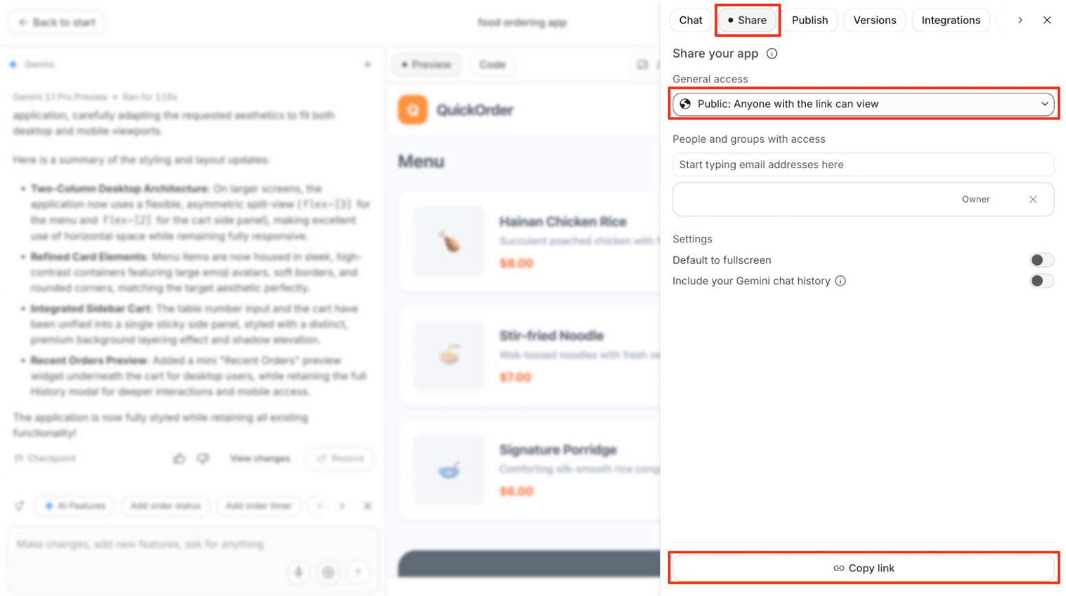 Hướng dẫn lấy link AI Studio